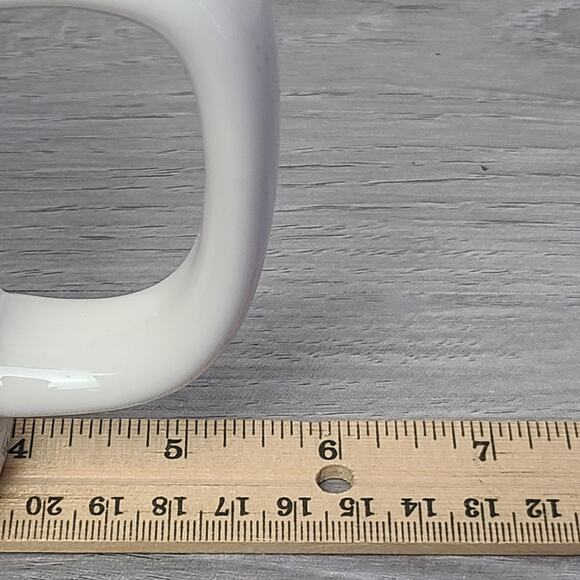 Rae Dunn Magenta Artisan White Ceramic Mug Matcha Latte - Picture 6 of 7